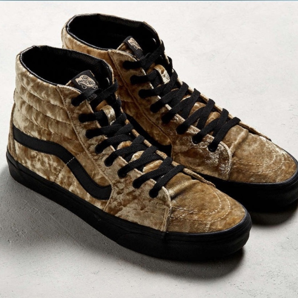 Crushed velvet vans